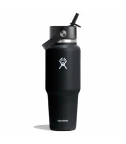 Hydro Flask 32 Oz Wide Flex Straw Travel Bottle -Outdoor Equipment 32 oz Wide Flex Straw Travel Bottle Black
