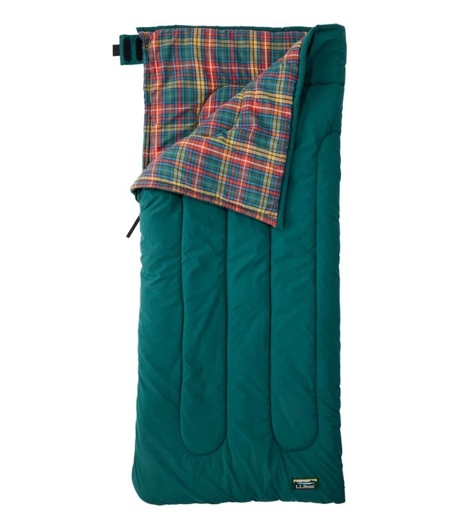L.L.Bean Flannel Lined Camp Sleeping Bag 40 Kids' 3 L.L.Bean Flannel Lined Camp Sleeping Bag 40 Kids'