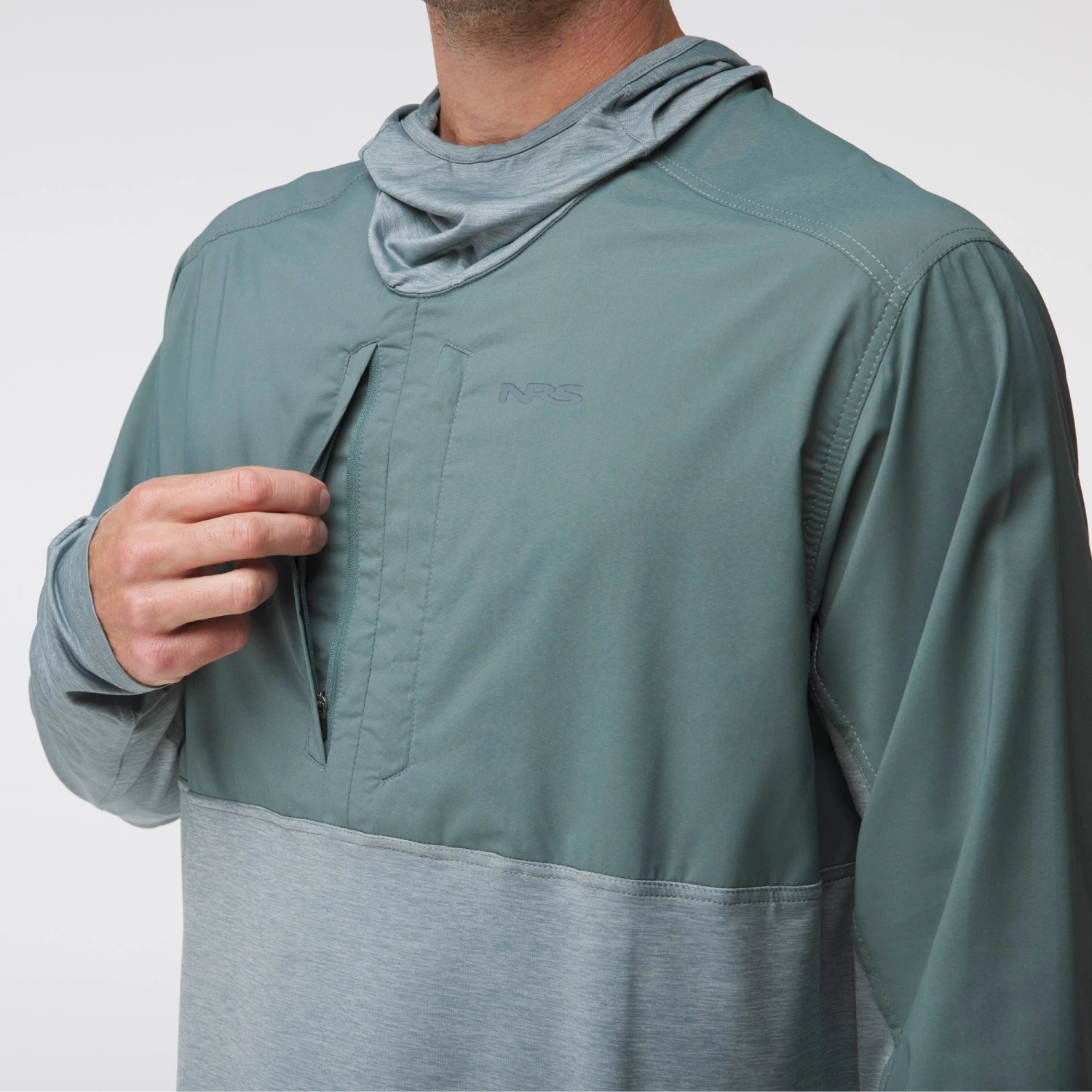 NRS Men's Silkweight Hybrid Hoodie 4 NRS Men's Silkweight Hybrid Hoodie - Image 2