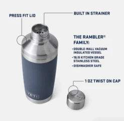 Yeti Rambler 20 Oz Cocktail Shaker -Outdoor Equipment Rambler20ozCocktailShaker information