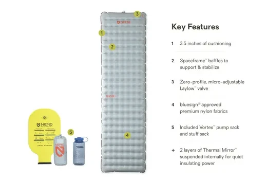 Nemo Tensor All-Season UL Insulated Long Wide Spicy Orange 5 Nemo Tensor All-Season UL Insulated Long Wide Spicy Orange - Image 3